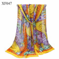 Fashion Lightweight wide long 160*50 soft chiffion printed muslim women in hijab made in china pakistani scarf hijab shawl